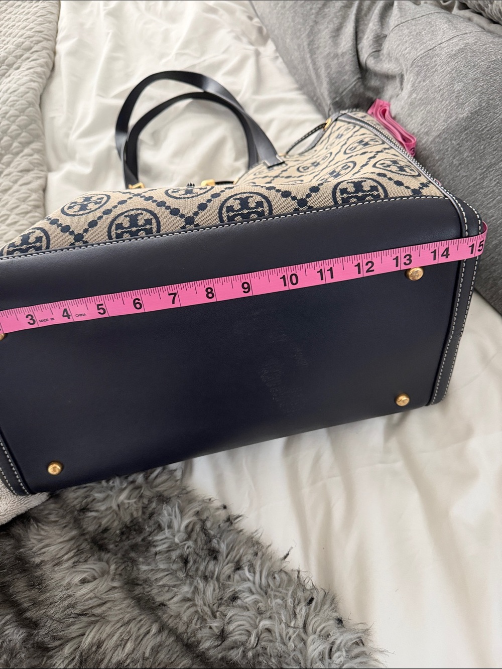 Tory Burch T Monogram Jacquard Tote - Picture 7 of 9